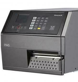 Honeywell PX45, 8 dots/mm (203 dpi), peeler, rewind, LTS, disp. (colour), RTC, Ethernet, multi-IF