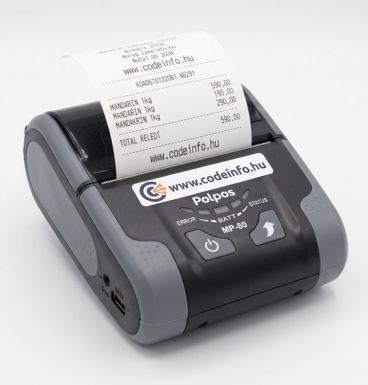 POLPOS MP-80 mobil thermo blokk- és számlanyomtató